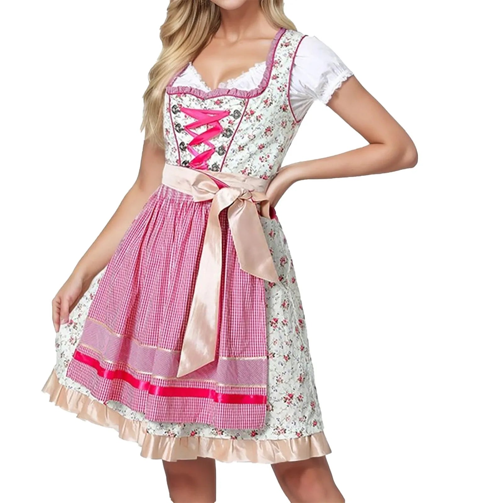 Devako Emma – Oktoberfest Festival Dirndl Trachtenkleid für Damen