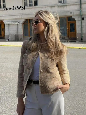 Stéphanie | Elegante Jacke mit Rundhalsausschnitt