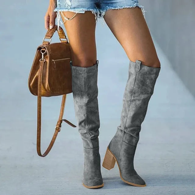 Ditte - Modische kniehohe Stiefel