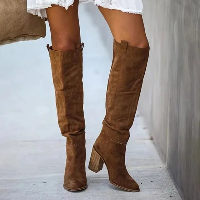 Ditte - Modische kniehohe Stiefel