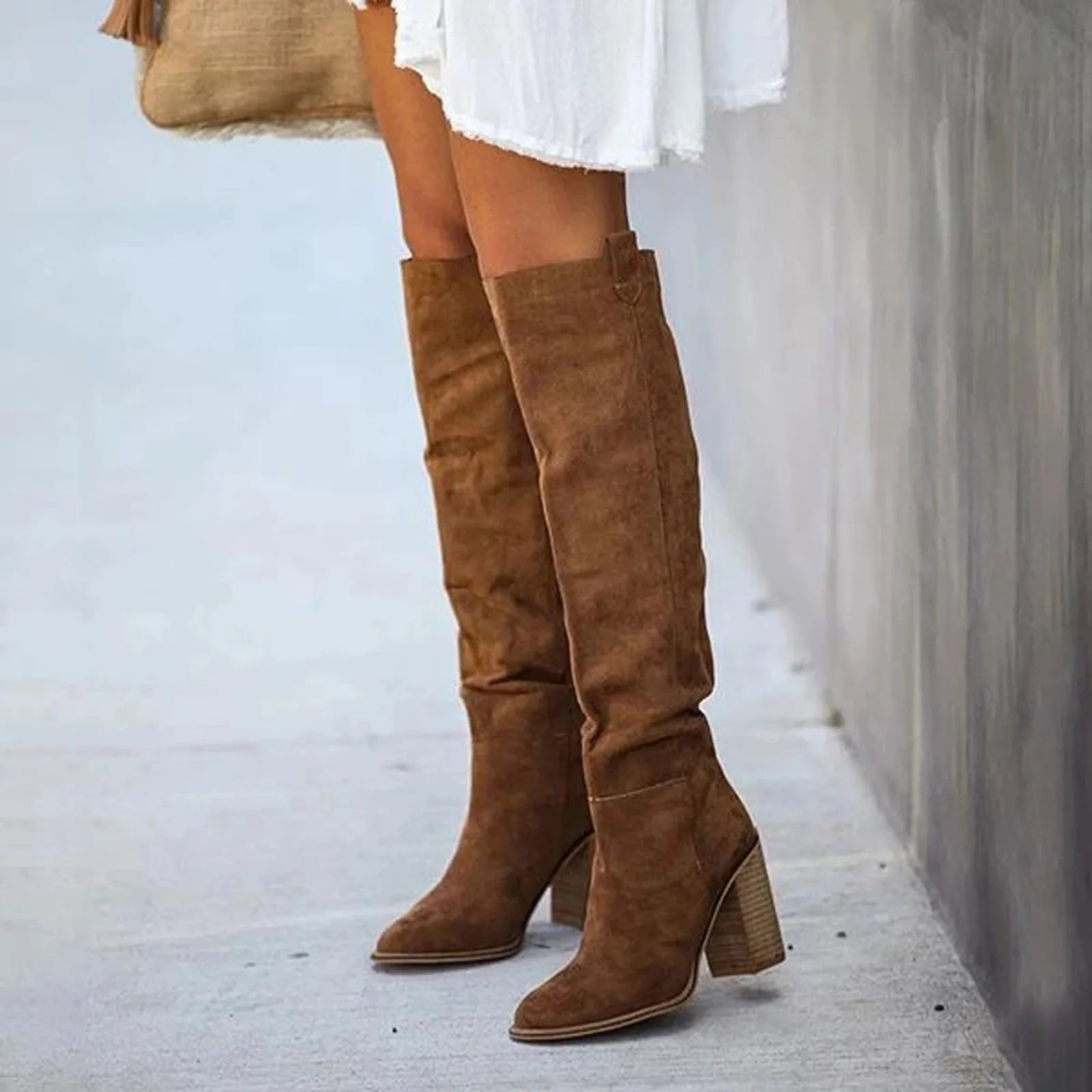 Ditte - Modische kniehohe Stiefel