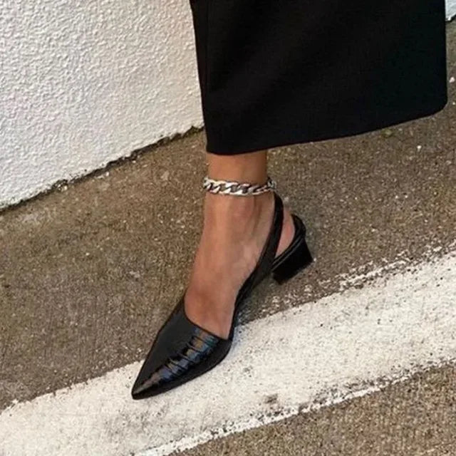 Lara Croco Pumps - Stilvoller Komfort für Büro & besondere Anlässe