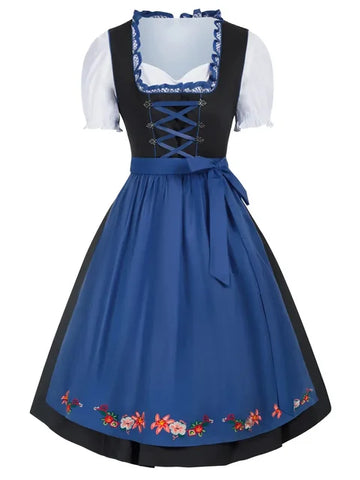 Devako Original Oktoberfest Dirndlkleid für Damen - Traditioneller Stil