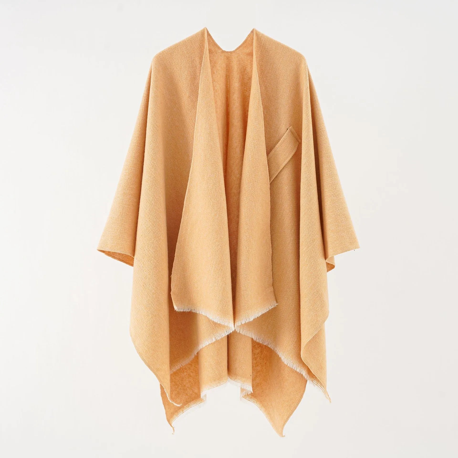 Mia Kaschmir Poncho | Poncho retrò con elegante nastro in 10 colori