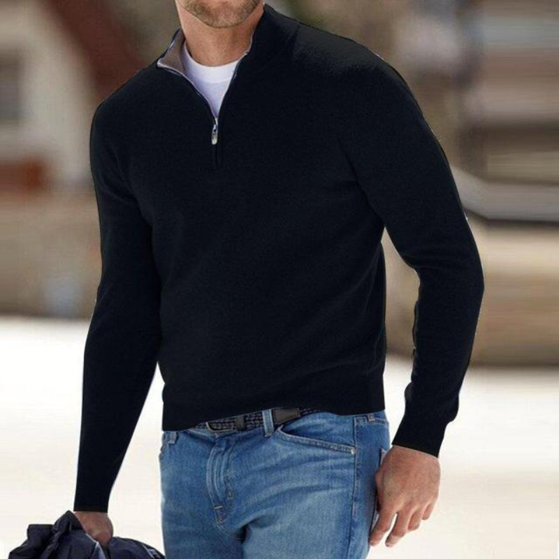 Halfzip Herrenpullover – Stilvoller Komfort mit Reißverschluss
