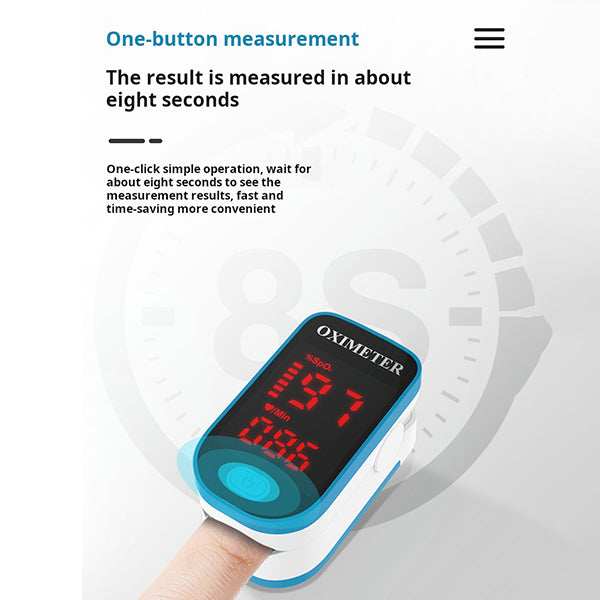 Virelio – Pulsoximeter mit LED-Display & Auto-Off – Für unterwegs
