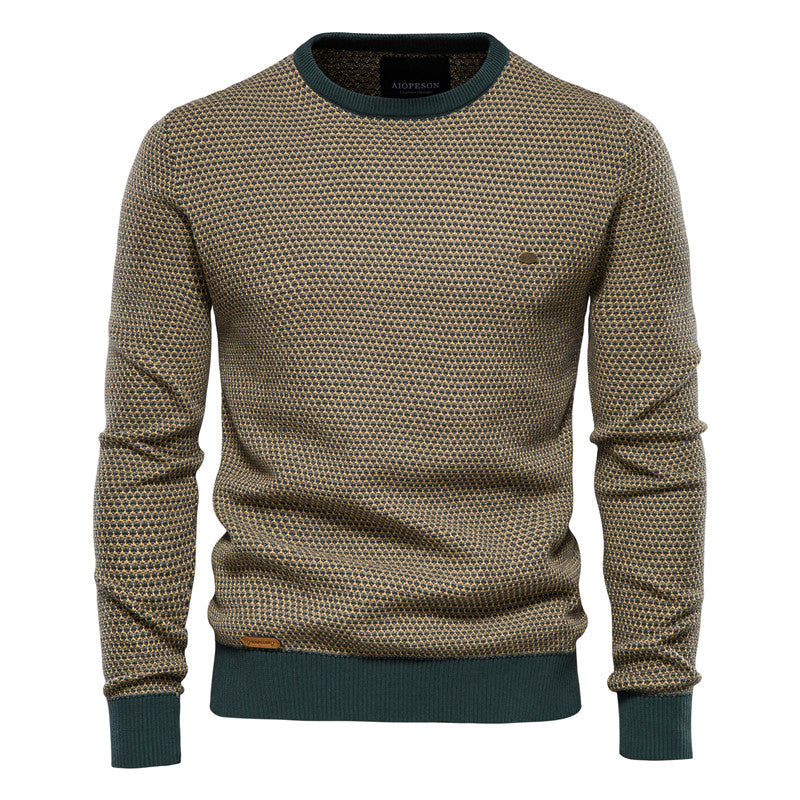 Modischer Pullover mit farblich abgesetztem Saum - Killian