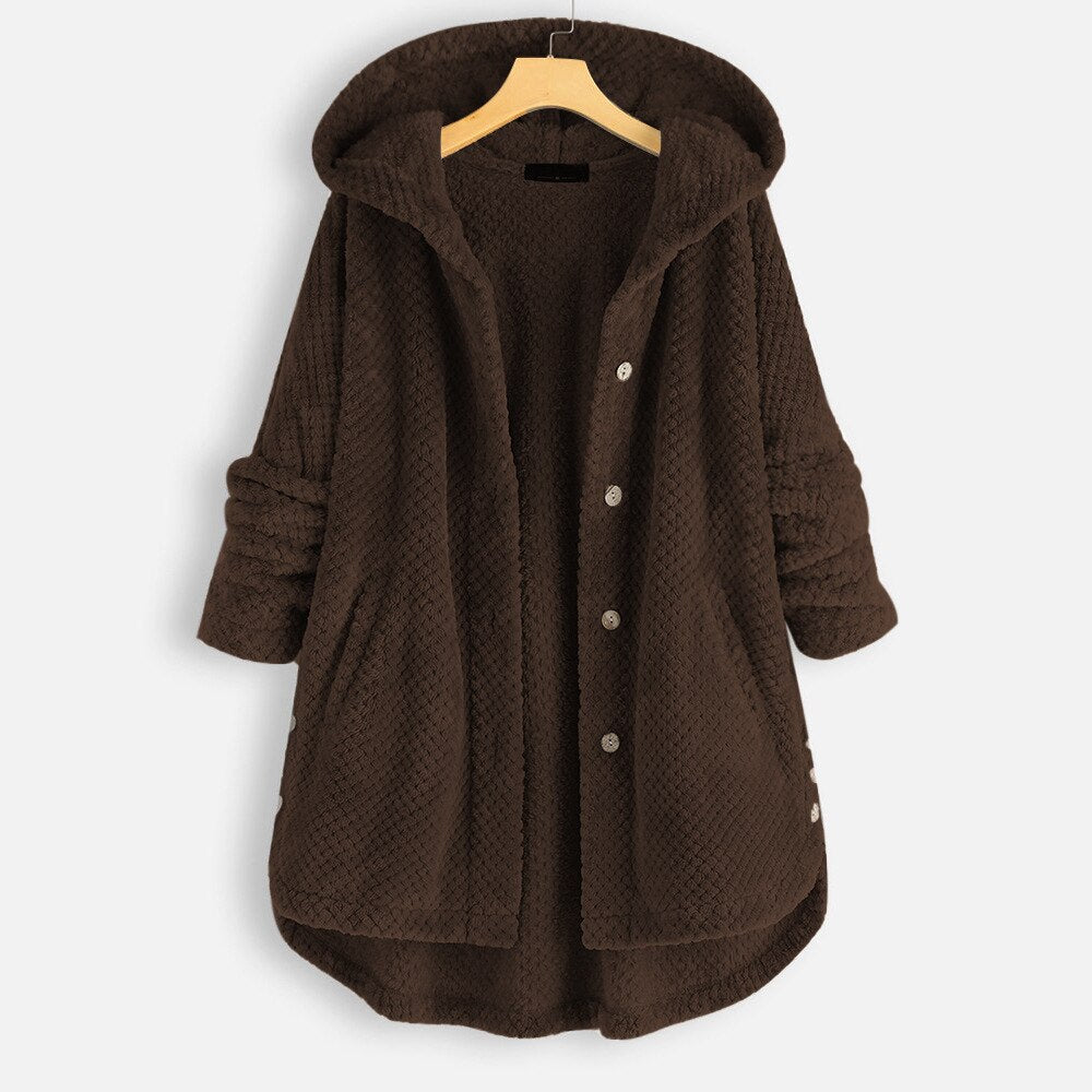 Zavando | Grande veste pour femme avec capuche pour un look hivernal charmant