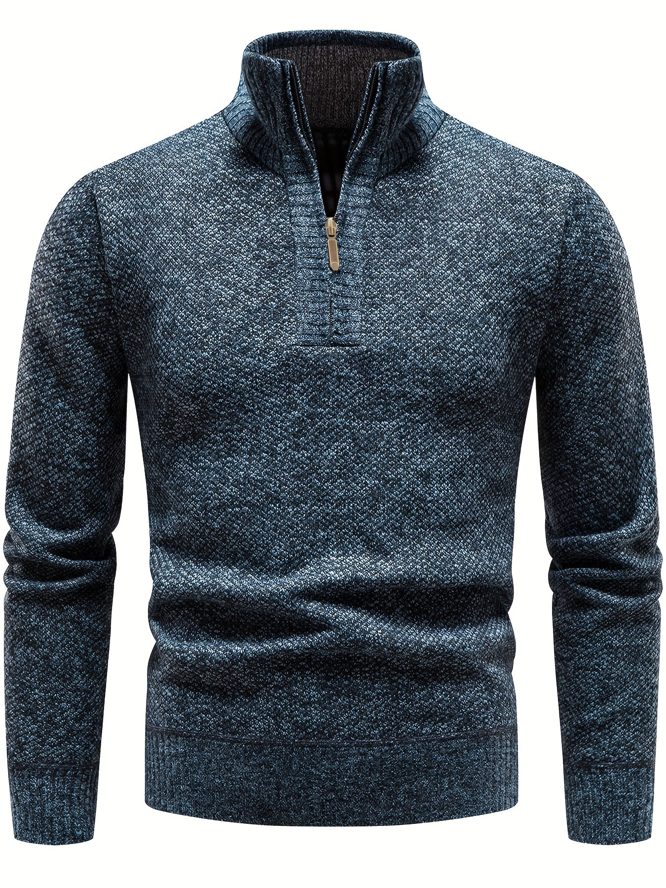 Thermo Zipper Maglione da uomo – Stile caldo con mezza cerniera