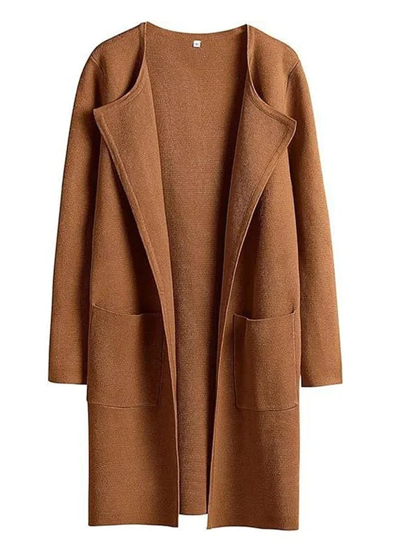 Stylische lange Strickjacke für Frauen - Davie