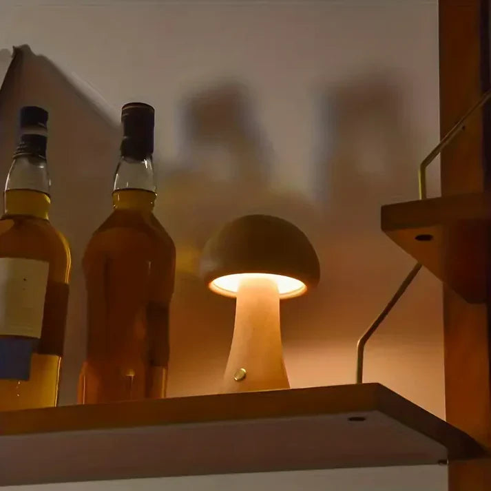 Devako CozyGlow | Einzigartige kabellose Pilzlampe