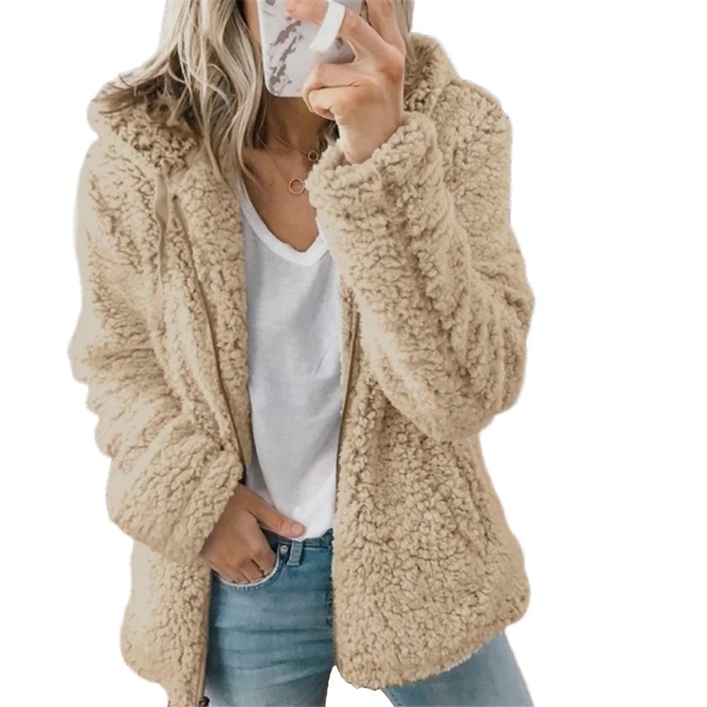 Plüschige dicke Strickjacke für Frauen - Natasha