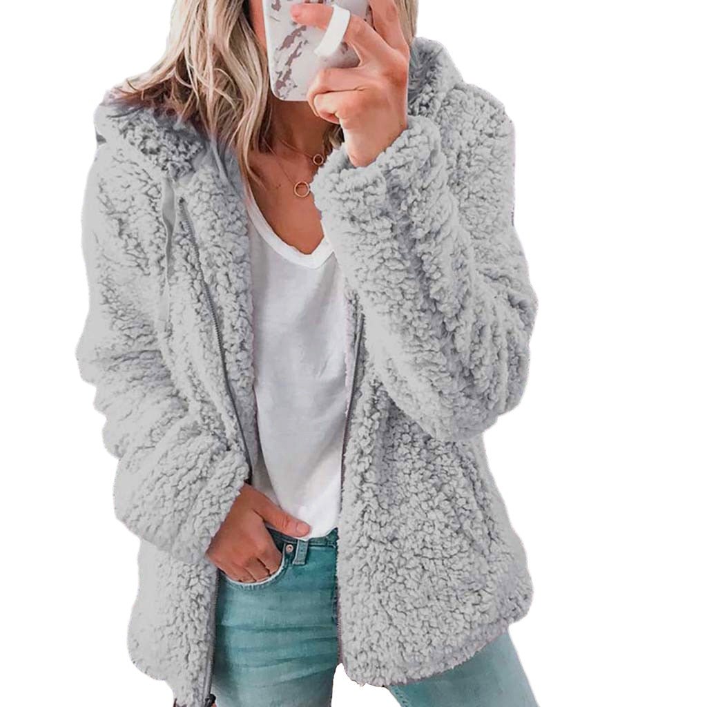 Plüschige dicke Strickjacke für Frauen - Natasha