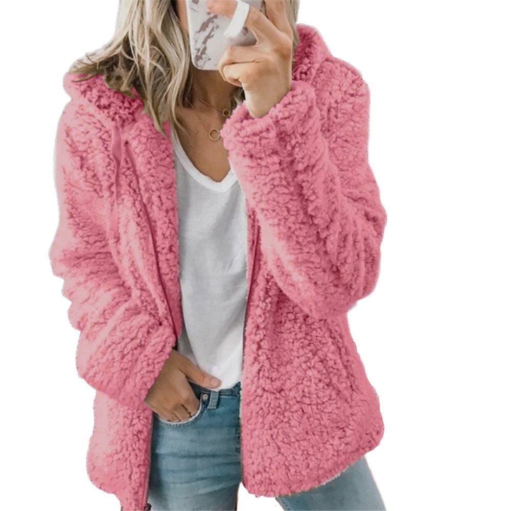Plüschige dicke Strickjacke für Frauen - Natasha