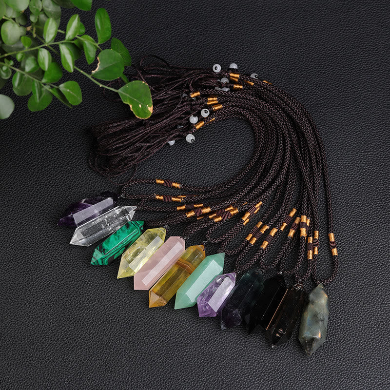 Collana curativa naturale in cristallo di ametista – Lyra