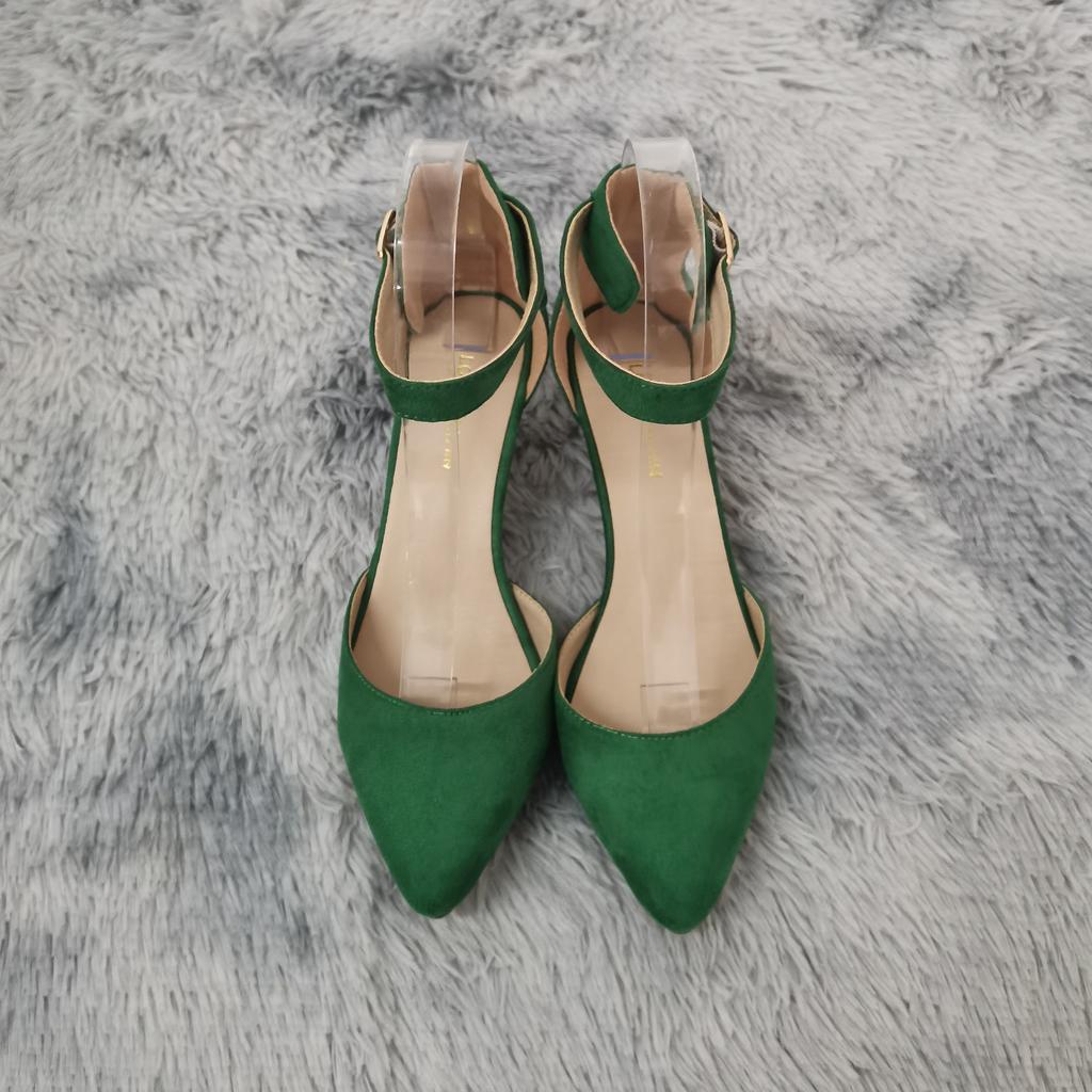 Zavando - Dünne Wildleder High-Heel Sandalen Pumps für Damen