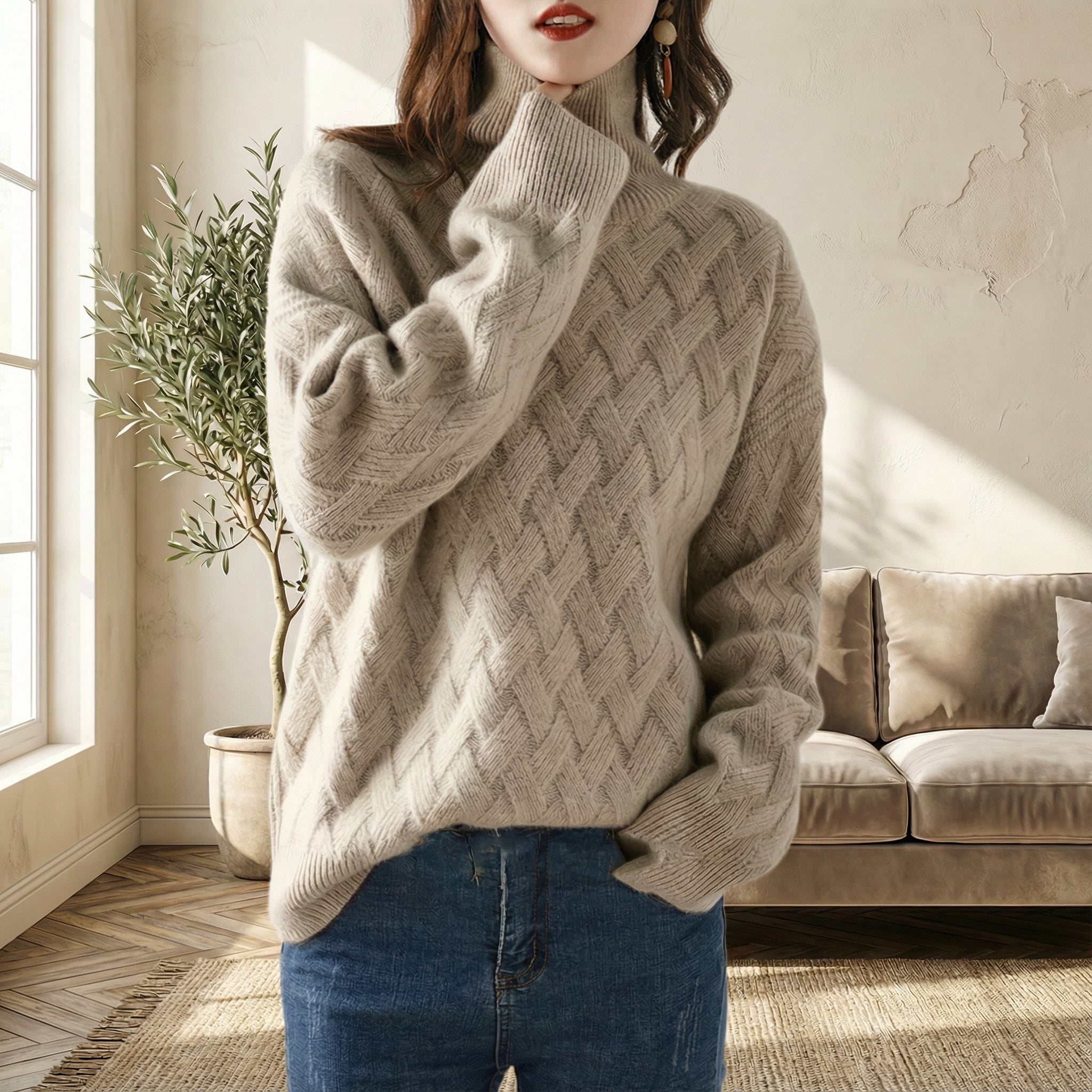 Isabella Luxe kashmir-pullover til kvinder | Blød, varm & tidløs stil