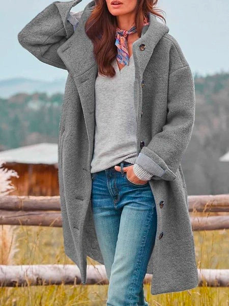 Verana Jacket | Midi-Jacke mit Knöpfen und elegantem, schmeichelhaftem Schnitt