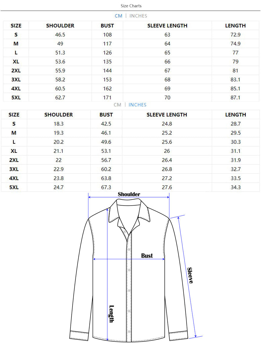 Camicia casual da uomo blu navy a maniche lunghe con stampa articolo Hawaii – comoda