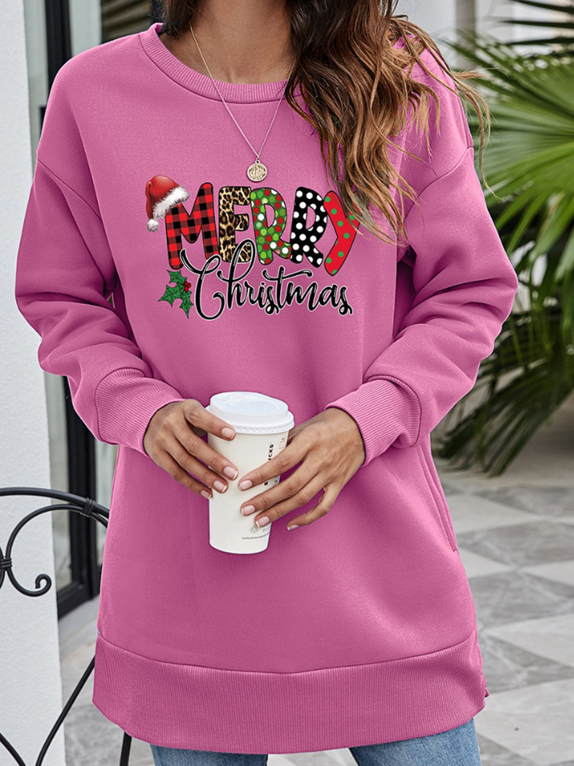 Felpa MERRY CHRISTMAS - Maglione festivo e comodo