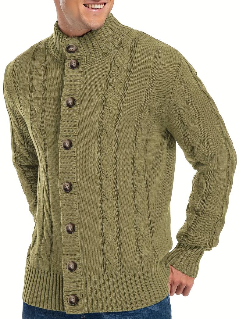 Devako Polar Cardigan til mænd - stilfuldt mønster og behageligt design
