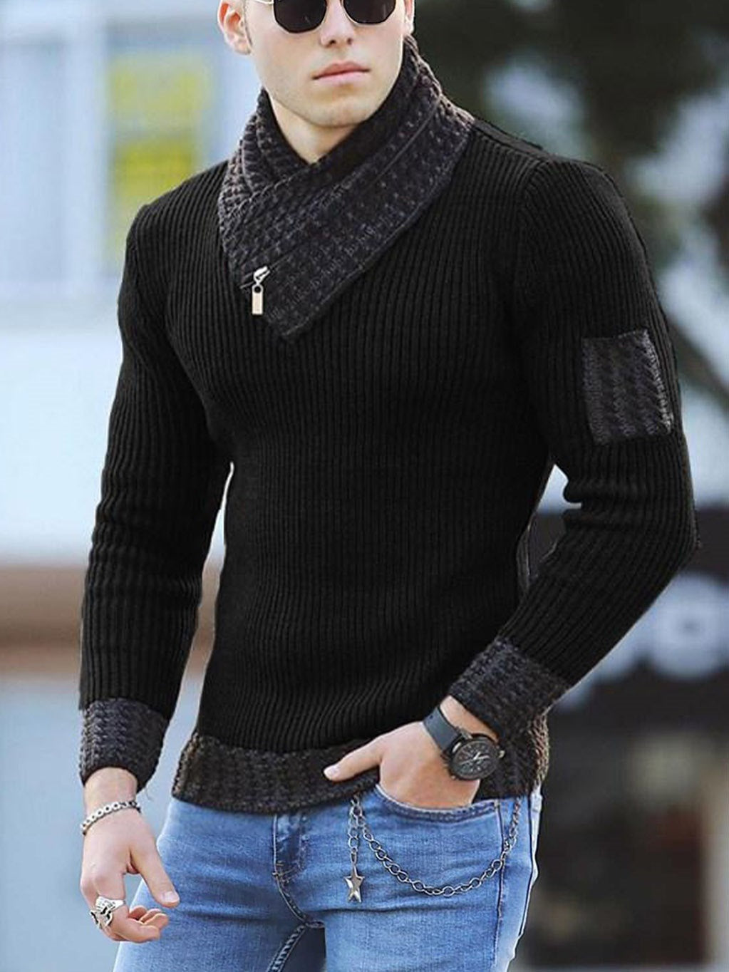Joris Herren maglione con collo scialle – elegante, morbido e moderno