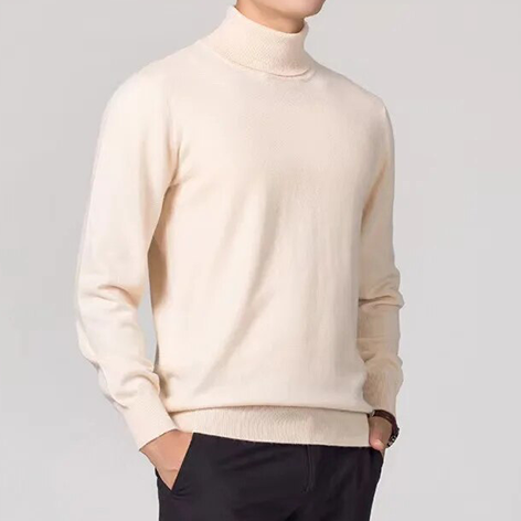 Maglione a collo alto in cashmere da uomo – Morbido maglione per l'inverno