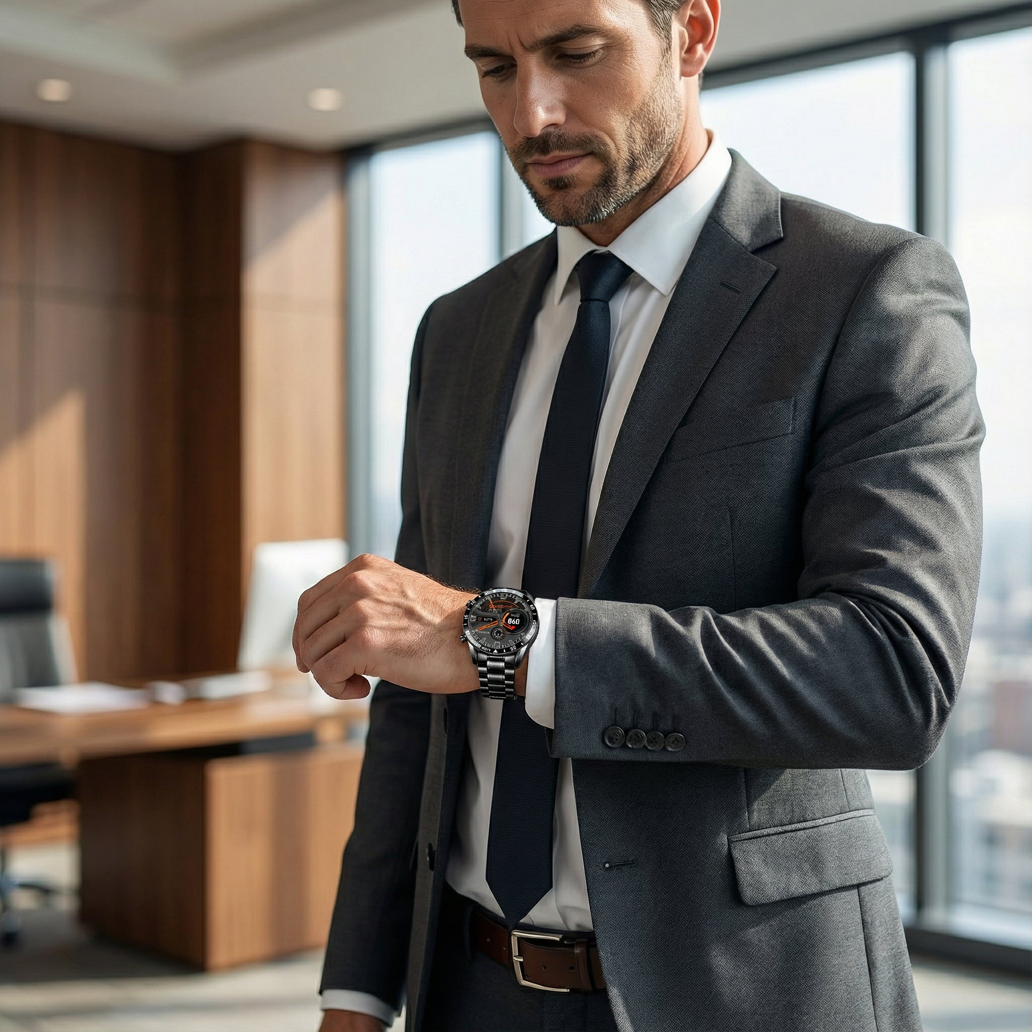 Luxuriöse Smartwatch mit Touchscreen – Benachrichtigungen & Alltagstaugliches Design