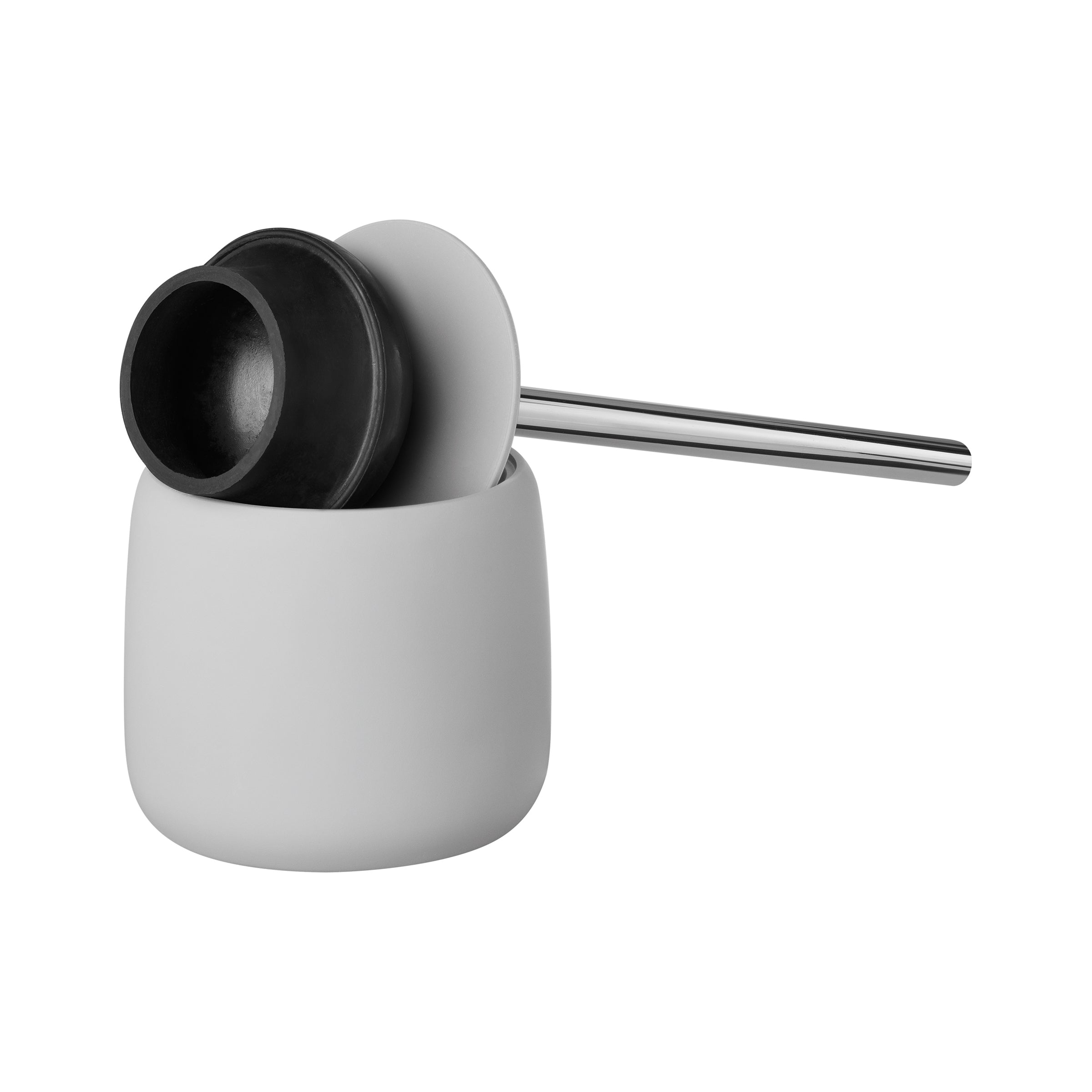 Aurovia – sugekop med holder silikone & metal – moderne badeværelsestilbehør