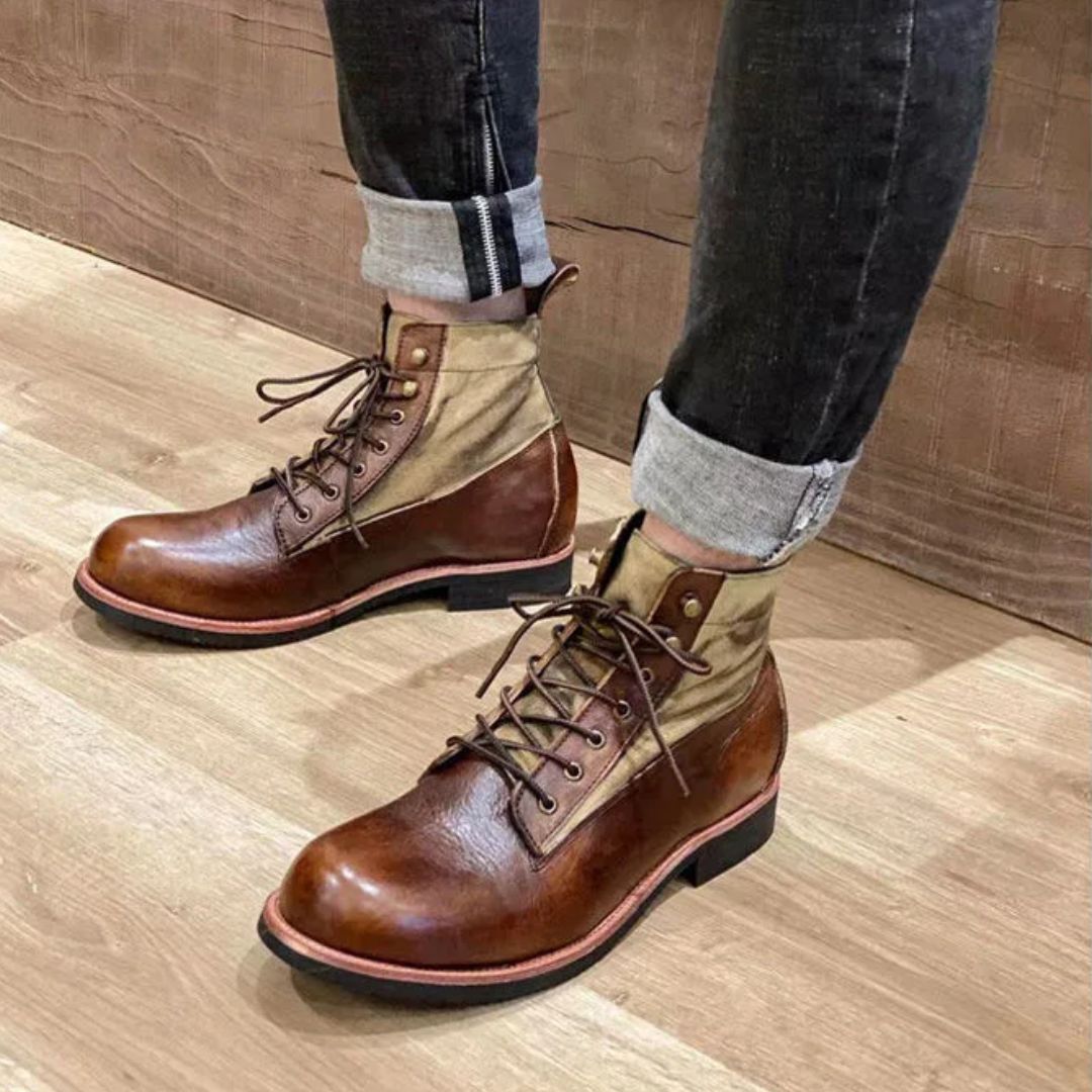 AlpenHeritage – Haferl Sneakers Bernard – Handgefertigte Retro-Stiefeletten