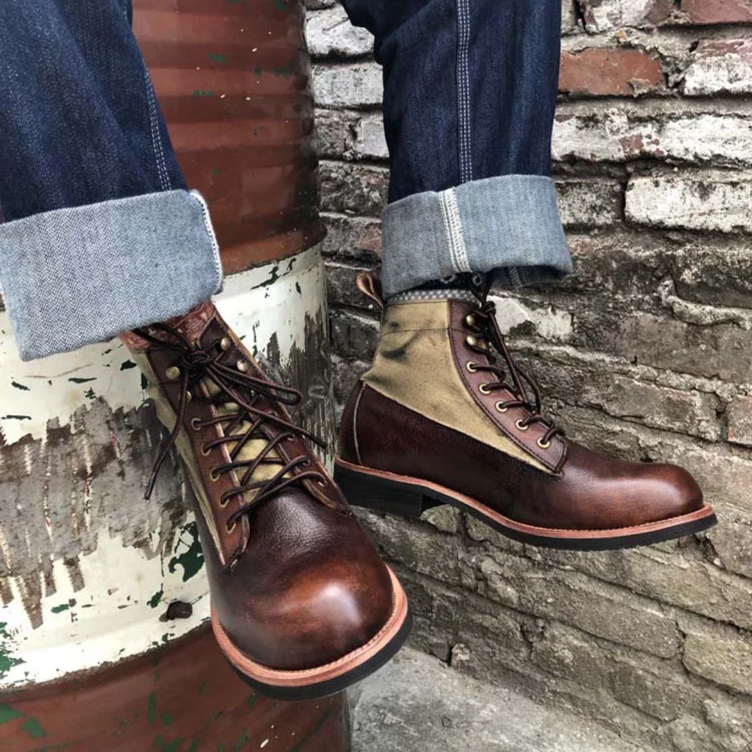 AlpenHeritage – Haferl Sneakers Bernard – Handgefertigte Retro-Stiefeletten
