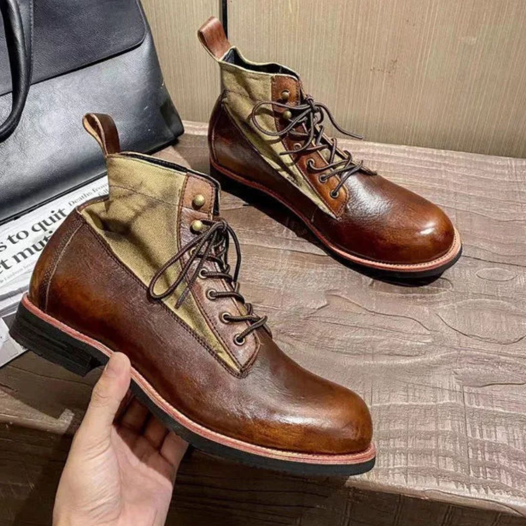 AlpenHeritage – Haferl Sneakers Bernard – Handgefertigte Retro-Stiefeletten