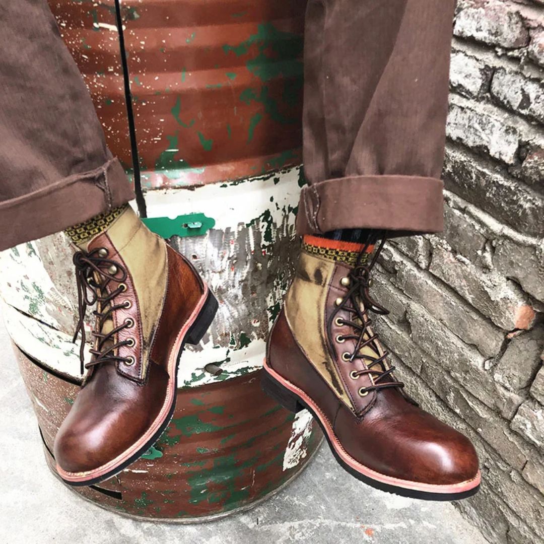 AlpenHeritage – Haferl Sneakers Bernard – Handgefertigte Retro-Stiefeletten