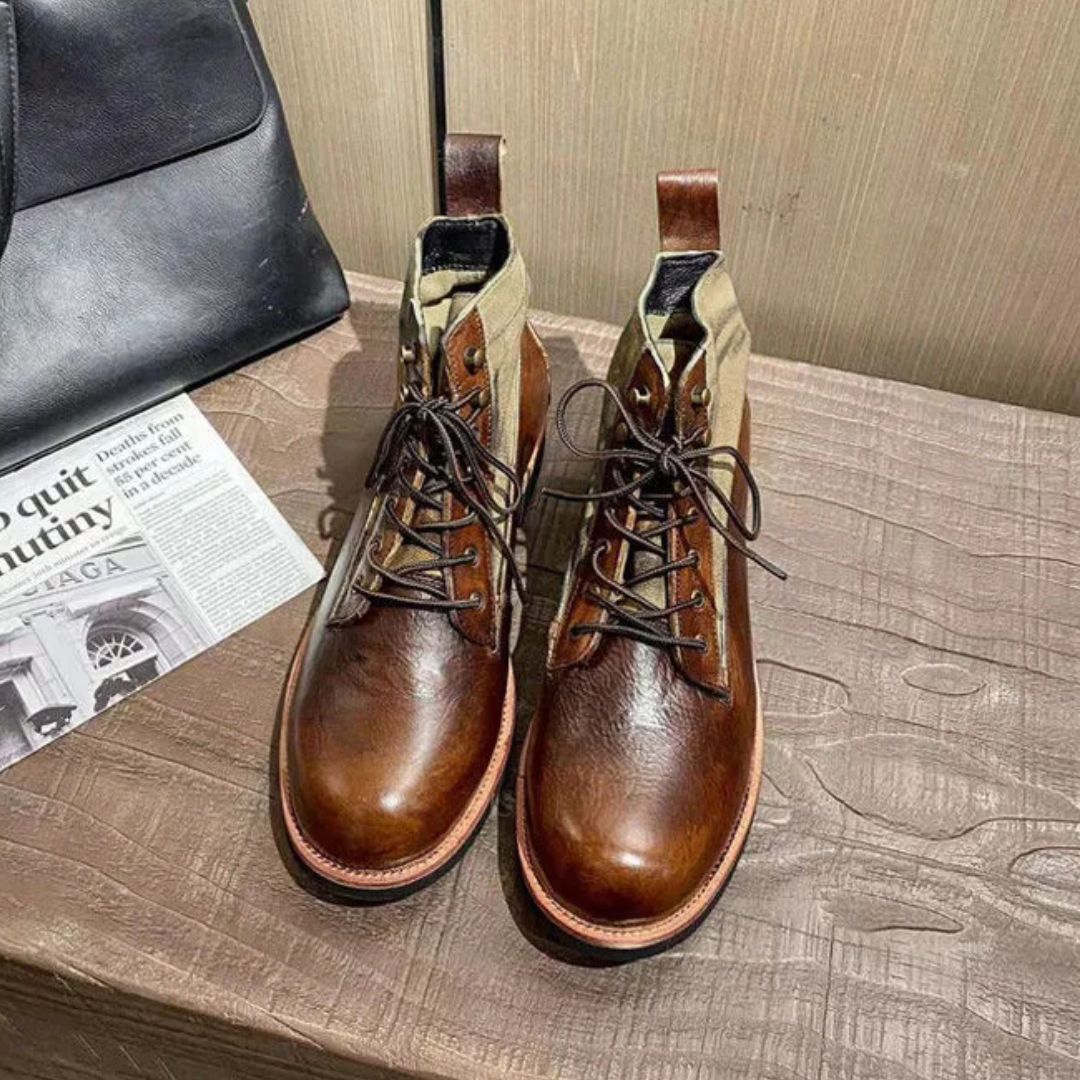 AlpenHeritage – Haferl Sneakers Bernard – Handgefertigte Retro-Stiefeletten