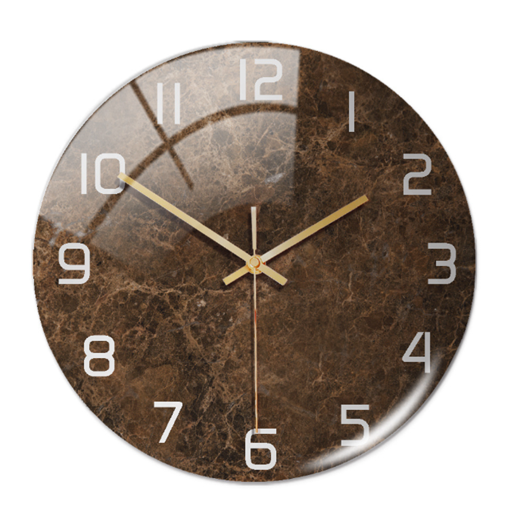 MarbleTime – Wanduhr Marmordesign – Leise Moderne Wohndekoration