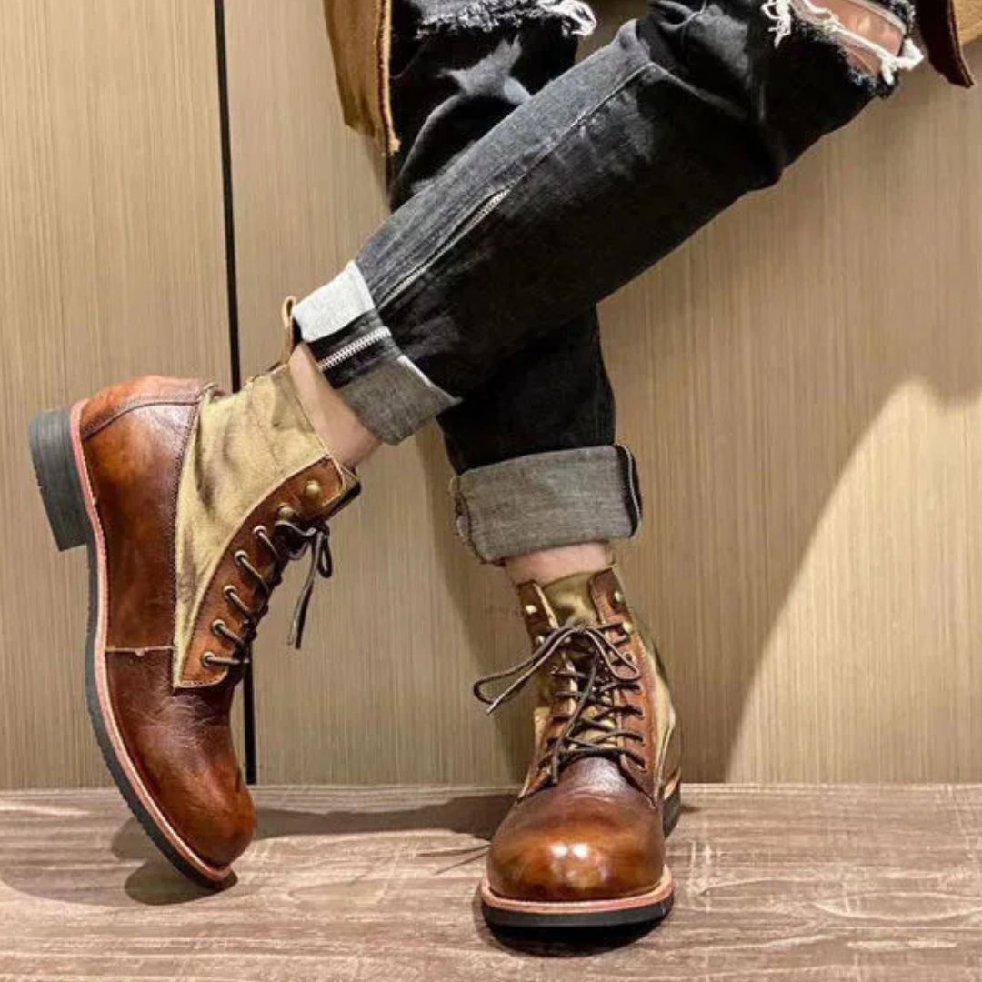 AlpenHeritage – Haferl Sneakers Bernard – Handgefertigte Retro-Stiefeletten