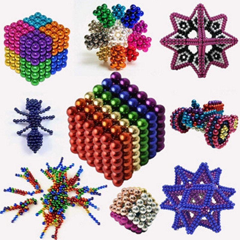 Magnetische Kugeln Kreativset – Vielseitiges Bauset mit Starken Magneten für Fantasievolle Konstruktionen