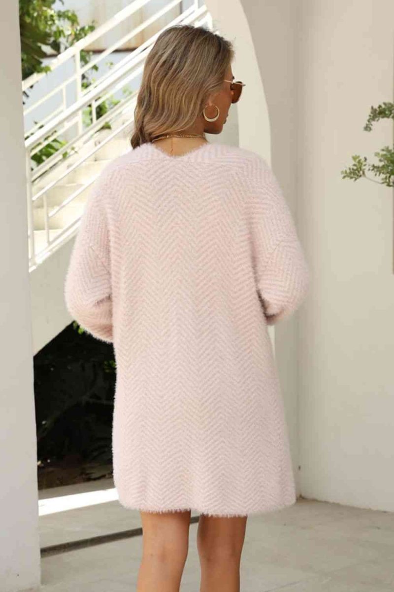 Strickjacke mit Fischgrätenmuster - Silavia