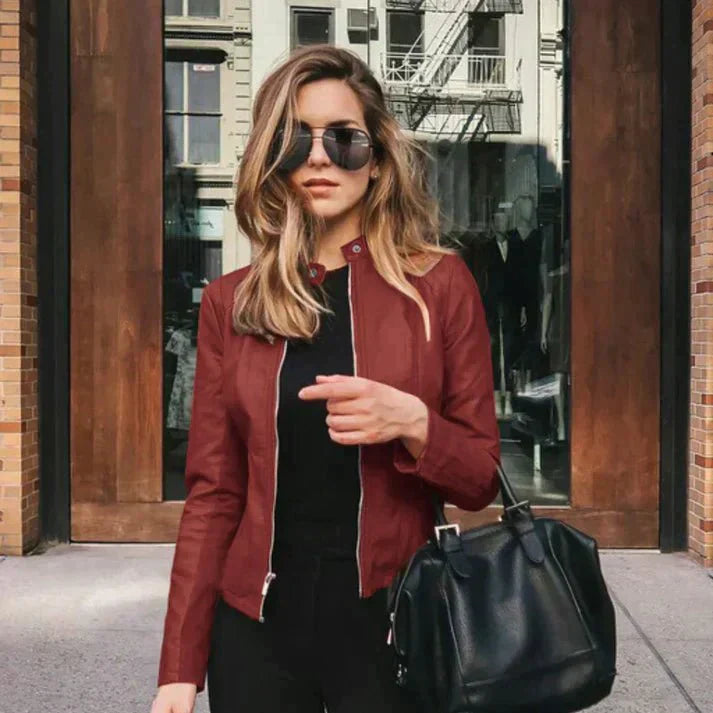 Læder damejakke | Tidløs stil og elegance til enhver lejlighed