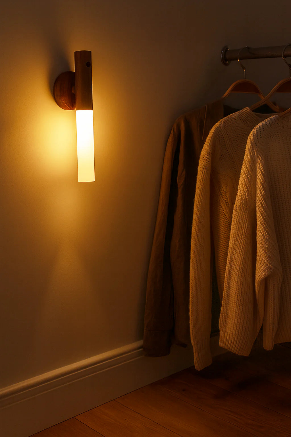 Luminara – Ultra USB-batteri væglampe med bevægelsessensor – Trådløs & dæmpbar