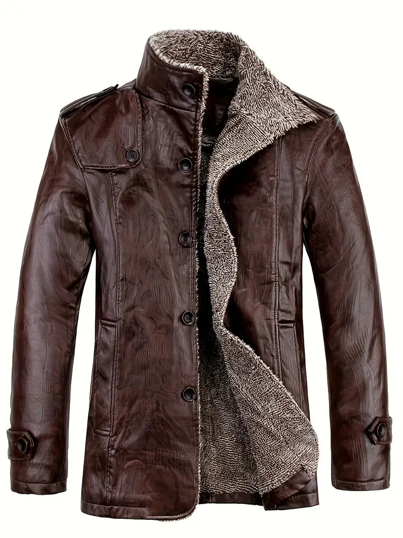 Warme PU-Fleecejacke für Männer - Dali