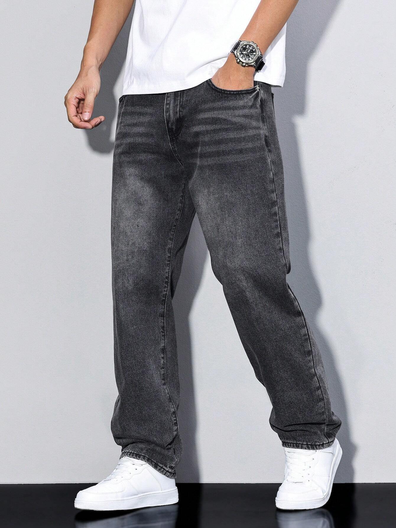 UrbanEase – Herrejeans Daan i ensfarvet – Tidløs allrounder