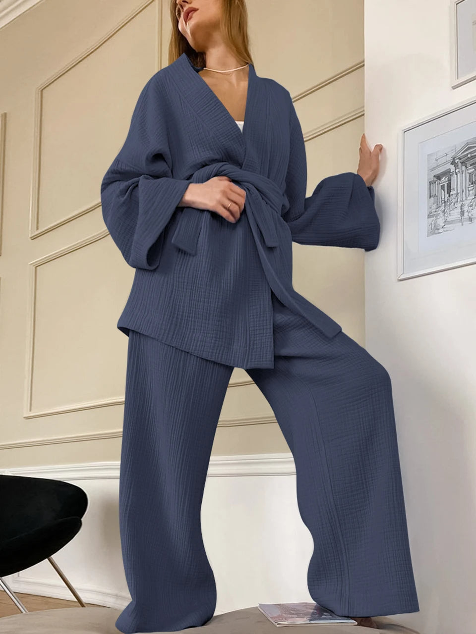 Elegantes bequemes Kimono-Set für Frauen - Haliya