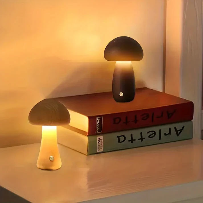 Devako CozyGlow | Einzigartige kabellose Pilzlampe