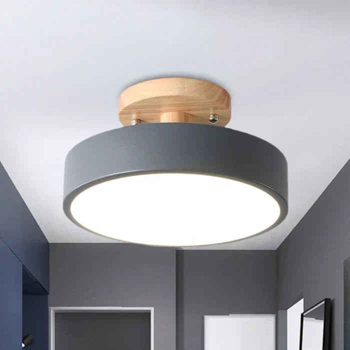 LumiNord – Skandinavisk LED-loftlampe træ & metal – moderne & effektiv