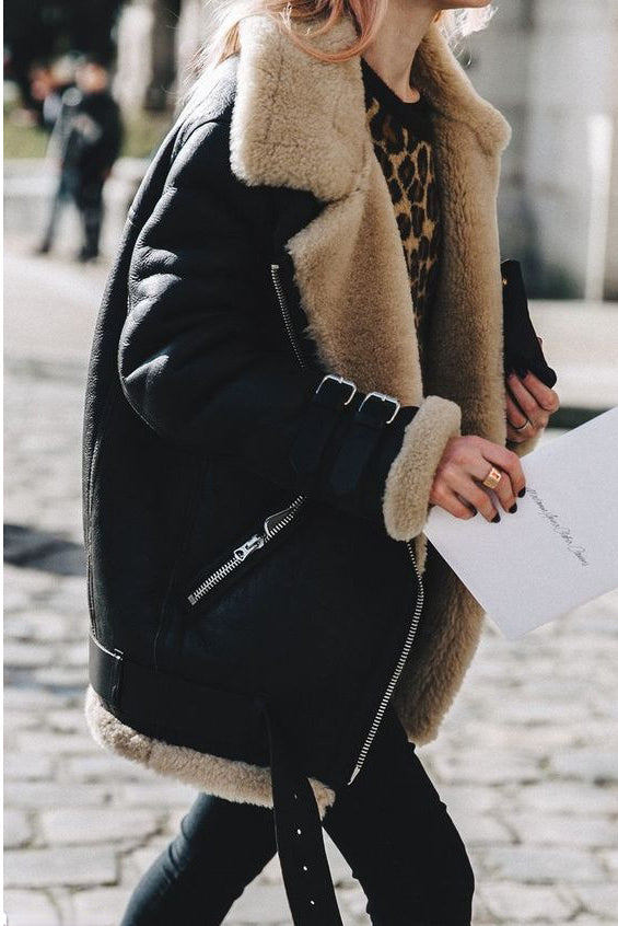 Devako Klara - ekstra varm, foret fleece-vinterjakke i retrostil