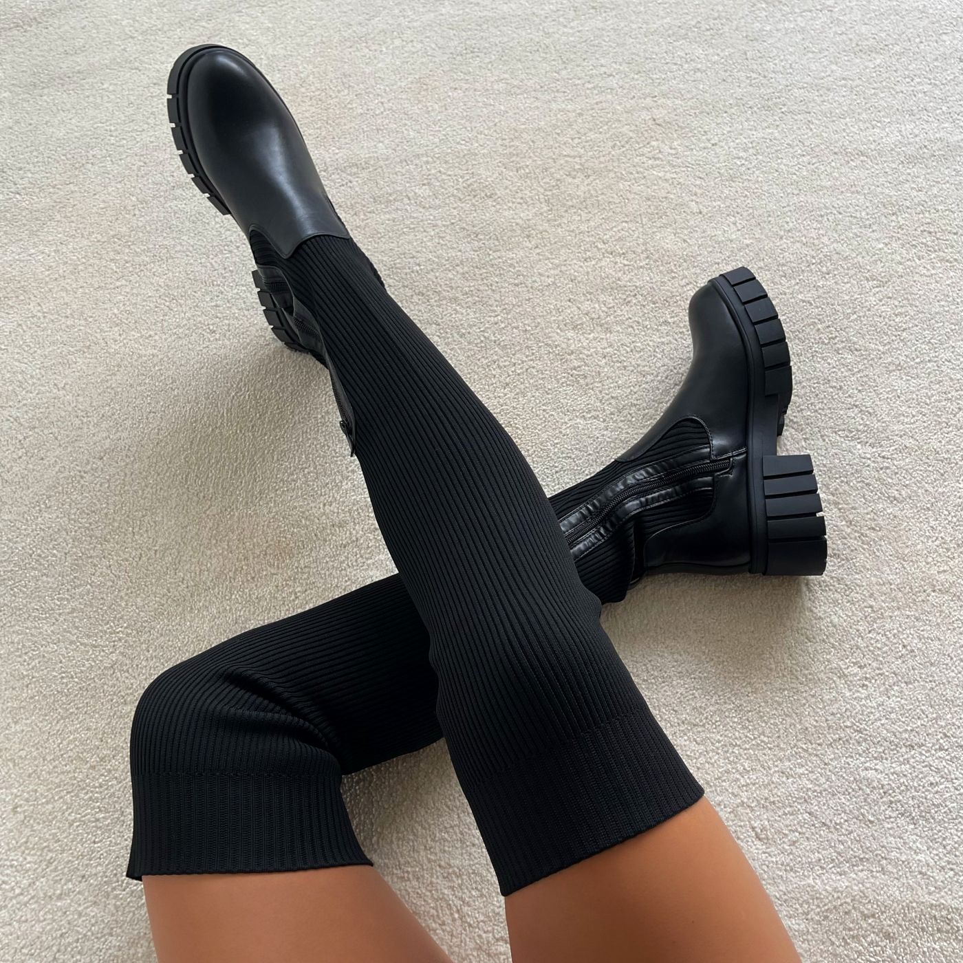Stiefel über dem Knie