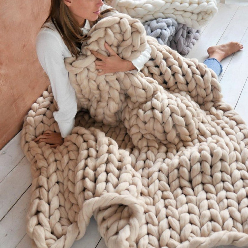 Wooloria – XXL fil à tricoter épais 1000g – doux et polyvalent pour projets de tricot