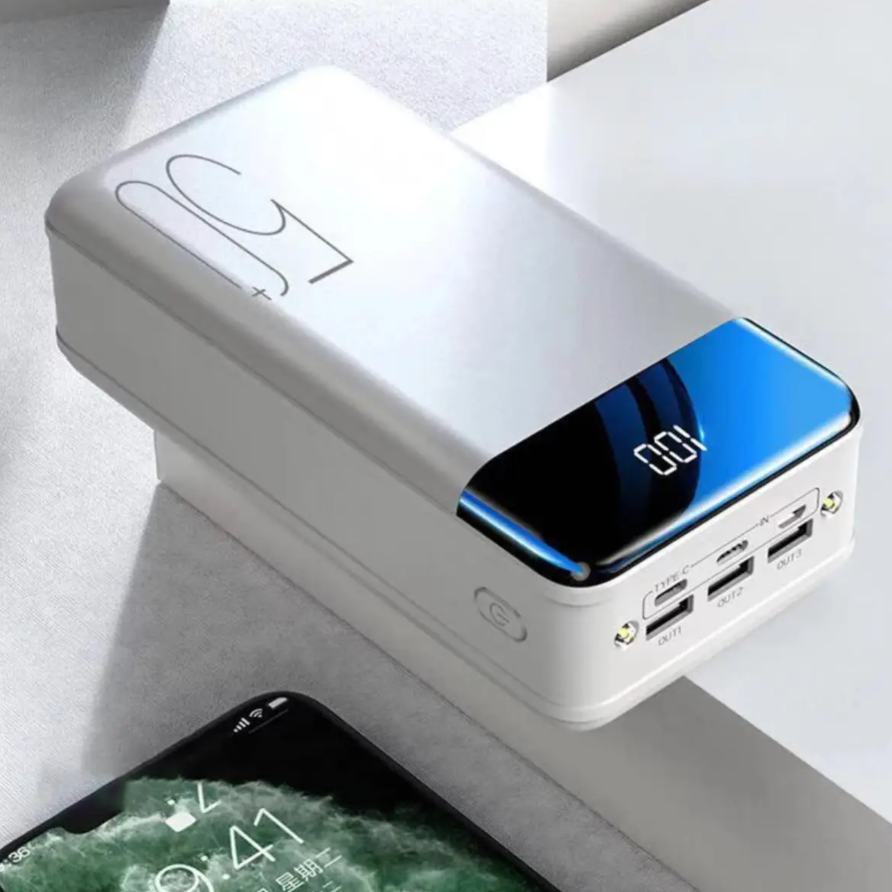 VoltEdge – Powerbank 50.000 mAh Schnellladung – ideal für Reisen