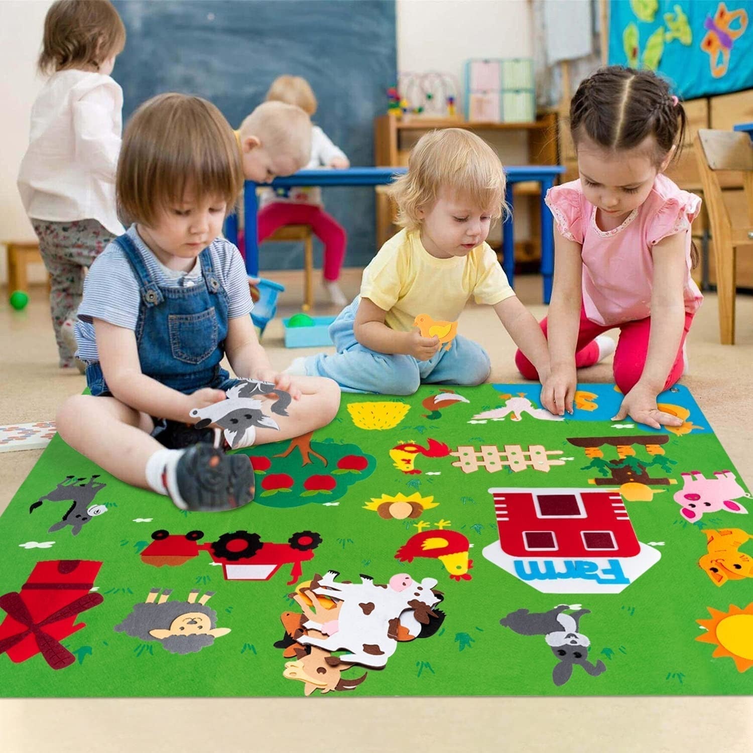 Spielbrett für Kleinkinder aus Filz - FeltAvventure